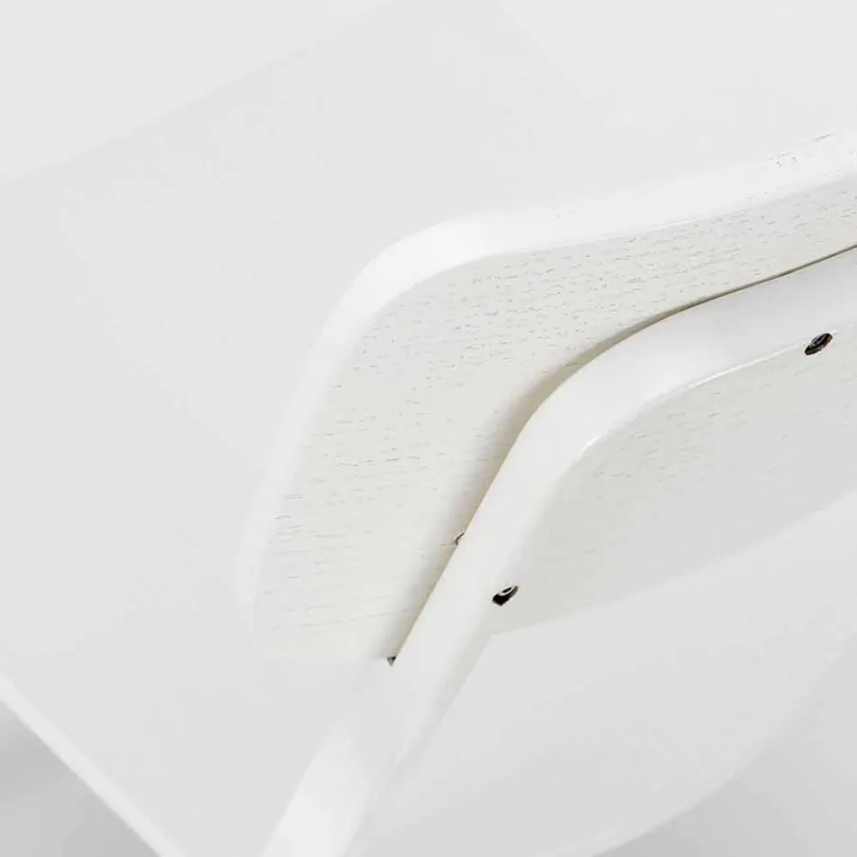 Chaise design moderne en bois et métal, Elmas, 4 pièces Viadurini