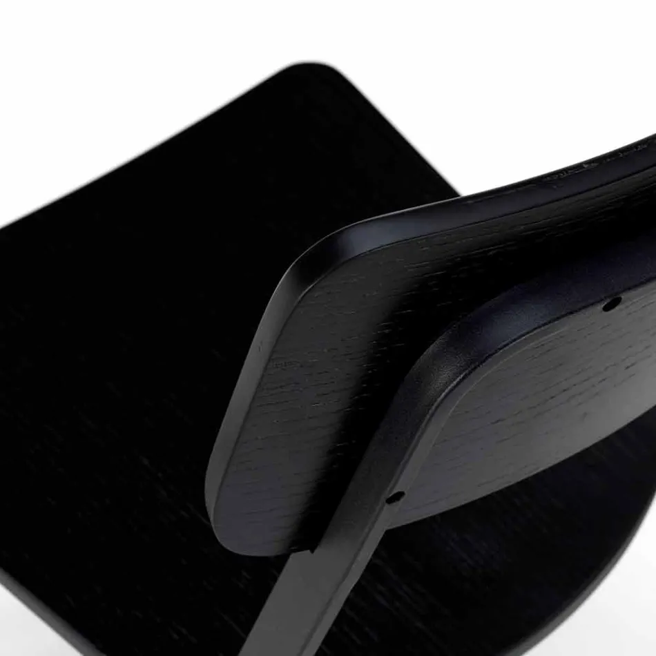 Chaise design moderne en bois et métal, Elmas, 4 pièces Viadurini