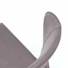 Chaise de salon moderne entièrement recouverte de simili cuir, Accadia, 4 pièces Viadurini