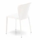 Chaise de salon moderne entièrement recouverte de simili cuir, Accadia, 4 pièces Viadurini