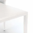 Chaise de salon moderne entièrement recouverte de simili cuir, Accadia, 4 pièces Viadurini