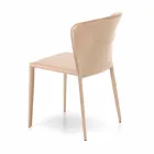 Chaise de salon moderne entièrement recouverte de simili cuir, Accadia, 4 pièces Viadurini