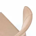 Chaise de salon moderne entièrement recouverte de simili cuir, Accadia, 4 pièces Viadurini