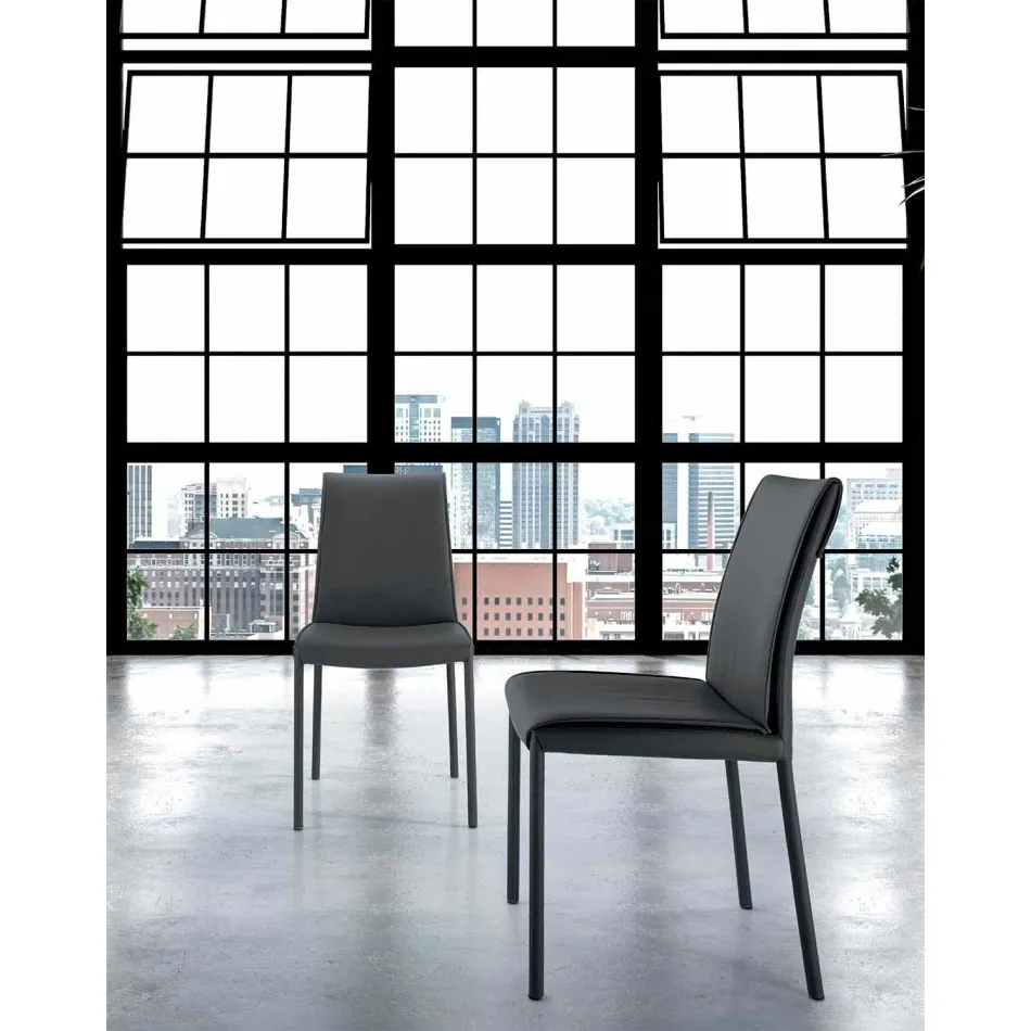 Chaise de salon moderne rembourrée et rembourrée fabriquée en Italie – Monnalisa Viadurini