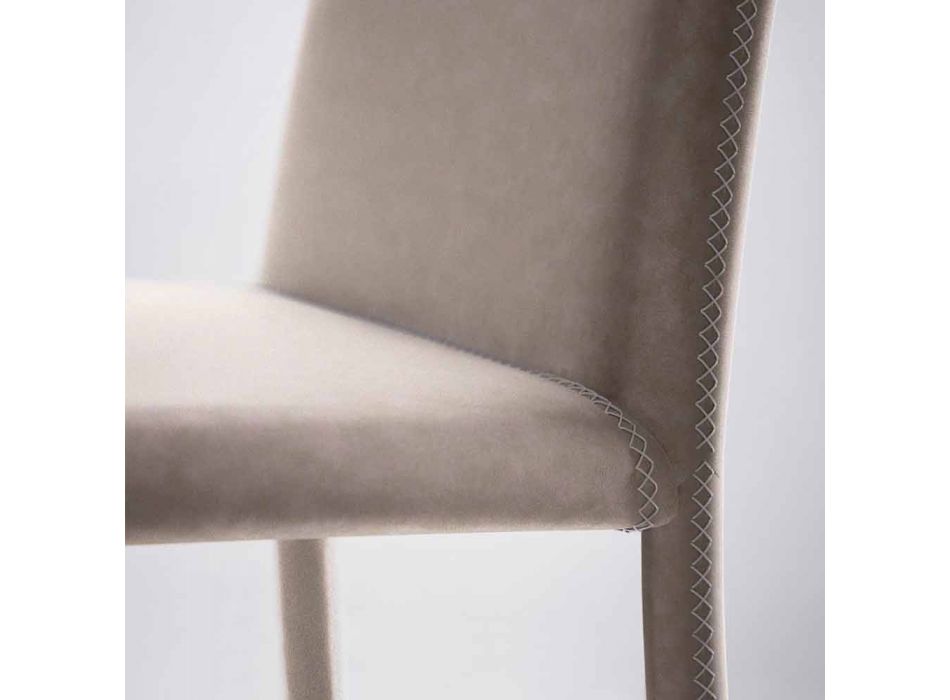 Chaise vivante moderne en simili cuir fabriquée en Italie, Gazzola Viadurini
