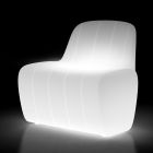 Chaise de jardin lumineuse en polyéthylène avec LED Made in Italy - Galatea Viadurini