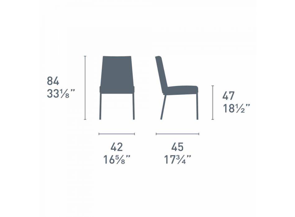 Chaise moderne avec assise interchangeable en bois de chêne Made in Italy - Ace Viadurini
