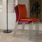 Chaise moderne en métal Robyn Viadurini