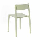 Chaise moderne en polypropylène coloré empilable, 4 pièces - Tierra Viadurini