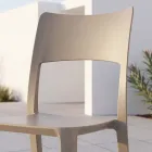 Chaise empilable moderne en polypropylène pour une utilisation intérieure et extérieure - Vermeer Viadurini