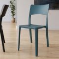 Chaise empilable moderne en polypropylène pour une utilisation intérieure et extérieure - Vermeer