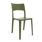 Chaise empilable moderne en polypropylène pour une utilisation intérieure et extérieure - Vermeer Viadurini