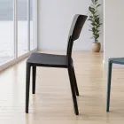 Chaise empilable moderne en polypropylène pour une utilisation intérieure et extérieure - Vermeer Viadurini