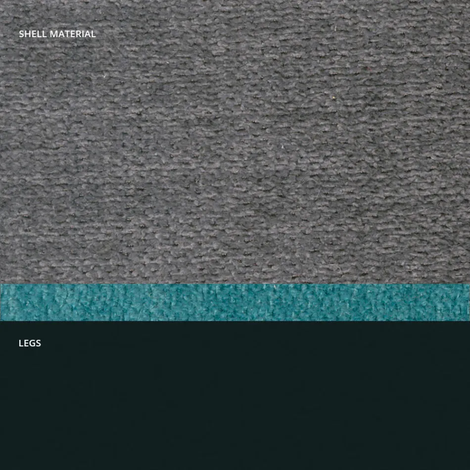 Chaise moderne en tissu et pieds triangulaires fabriquée en Italie, Oriella Viadurini