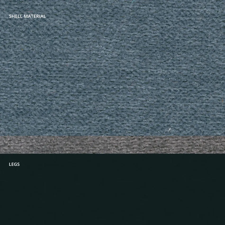 Chaise moderne en tissu et pieds triangulaires fabriquée en Italie, Oriella Viadurini