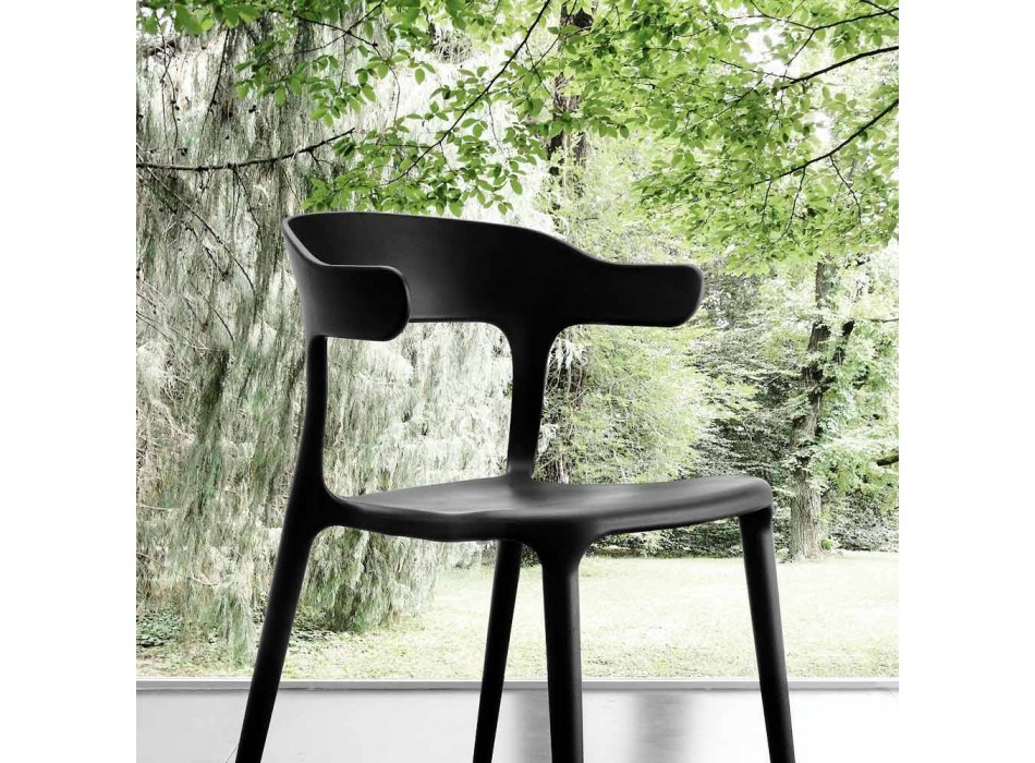 Chaise moderne entièrement en polypropylène Mirto Viadurini