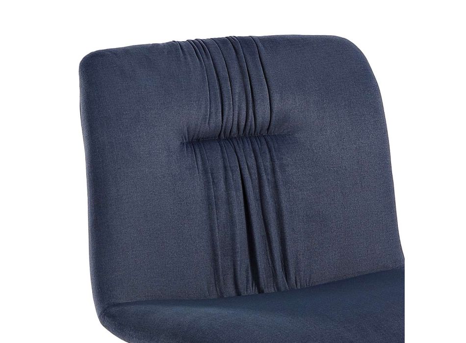 Chaise Monocoque en Tissu Coloré et Design Métal Noir - Florinda Viadurini