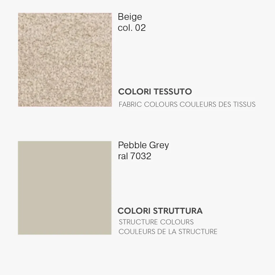 Chaise monocoque en tissu de différentes finitions fabriquée en Italie - Morgana Viadurini