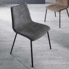 Chaise monocoque en tissu de différentes finitions fabriquée en Italie - Morgana Viadurini