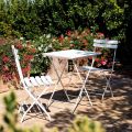 Chaise pliante d'extérieur en métal peint fabriqué en Italie, 4 pièces - Lori