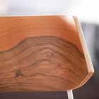 Chaise de salle à manger artisanale en bois et acier Made in Italy - Valencia Viadurini