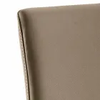 Chaise de salle à manger en similicuir Abbie, fabriquée en Italie Viadurini