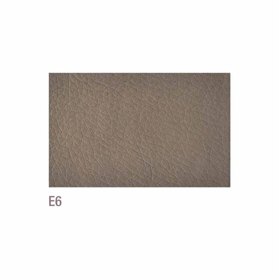 Chaise de salle à manger en similicuir Abbie, fabriquée en Italie Viadurini