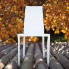 Chaise de salle à manger design recouverte de cuir fabriquée en Italie - Sissy Viadurini