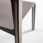 Chaise de salle à manger empilable en polypropylène coloré, 4 pièces - Abelia Viadurini