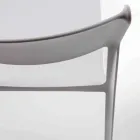 Chaise de salle à manger empilable en polypropylène coloré, 4 pièces - Abelia Viadurini