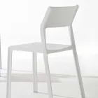 Chaise de salle à manger empilable en polypropylène coloré, 4 pièces - Abelia Viadurini