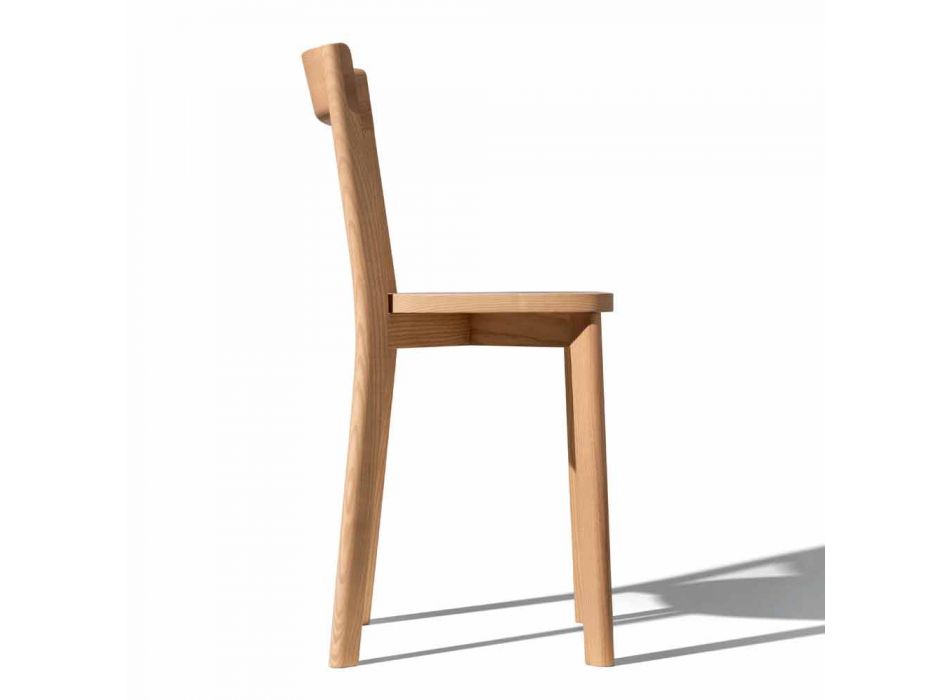 Chaise de salle à manger en frêne et bois massif Made in Italy - Alima Viadurini