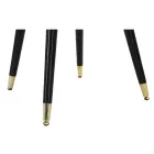 Chaise de salle à manger en bois avec assise recouverte de tissu - Latina Viadurini