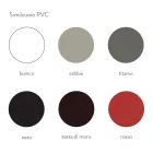 Chaise de salle à manger en métal recouverte de similicuir, 4 pièces - Nadia Viadurini