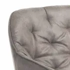 Chaise de salle à manger en cuir effet vieilli 2 pièces - Garbina Viadurini