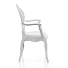 Chaise de salle à manger en polycarbonate Polycarbonate, 2 pièces - Reginetta Viadurini