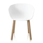 Chaise de salle à manger en polypropylène et métal 4 pièces - Severina Viadurini