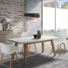 Chaise de salle à manger en polypropylène et métal 4 pièces - Severina Viadurini