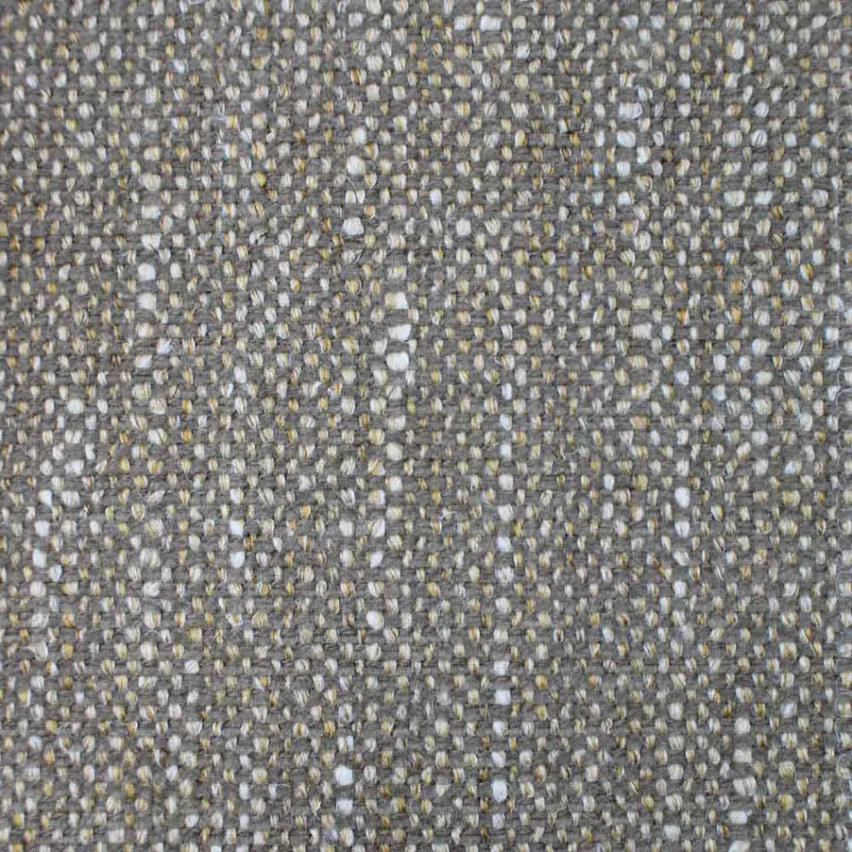 Chaise de salle à manger en tissu avec piètement en bois Made in Italy - Noix de coco Viadurini