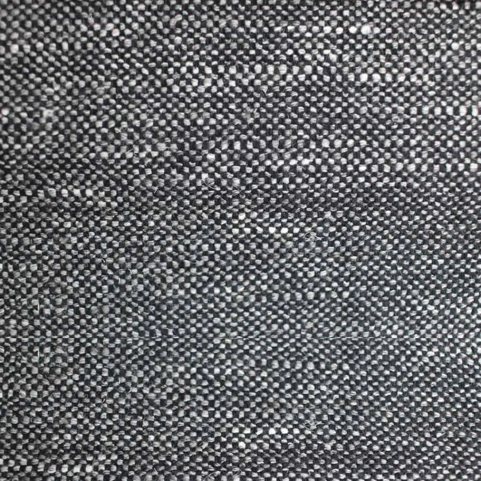 Chaise de salle à manger en tissu avec piètement en bois Made in Italy - Noix de coco Viadurini