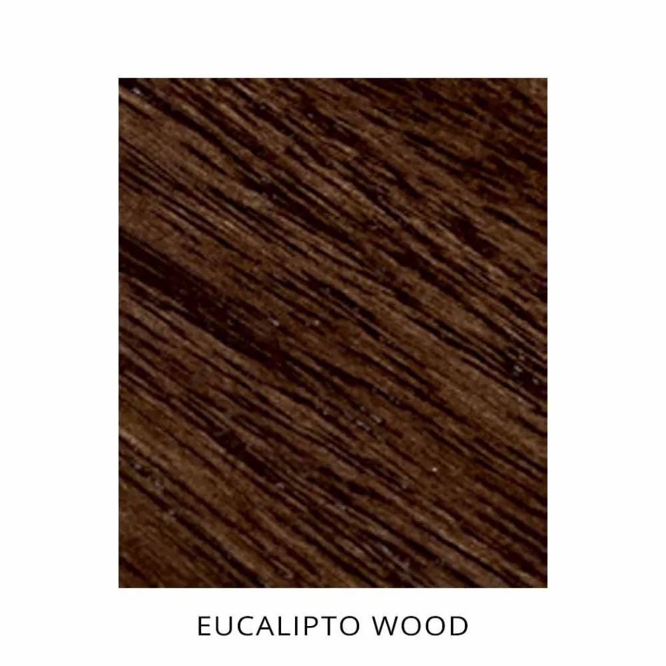 Chaise de salle à manger en tissu avec piètement en bois Made in Italy - Noix de coco Viadurini