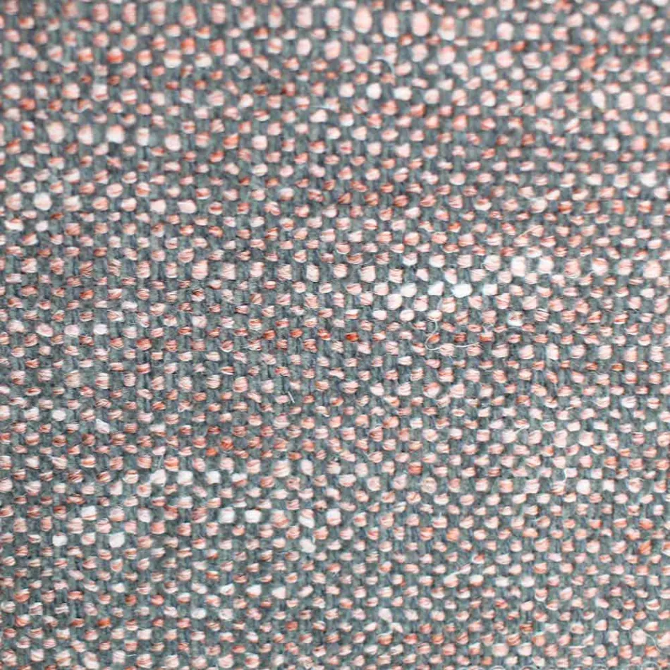 Chaise de salle à manger en tissu avec piètement en bois Made in Italy - Noix de coco Viadurini