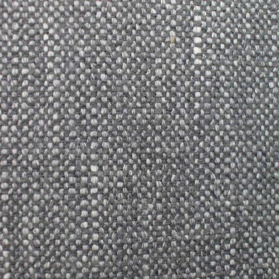 Chaise de salle à manger en tissu avec piètement en bois Made in Italy - Noix de coco Viadurini