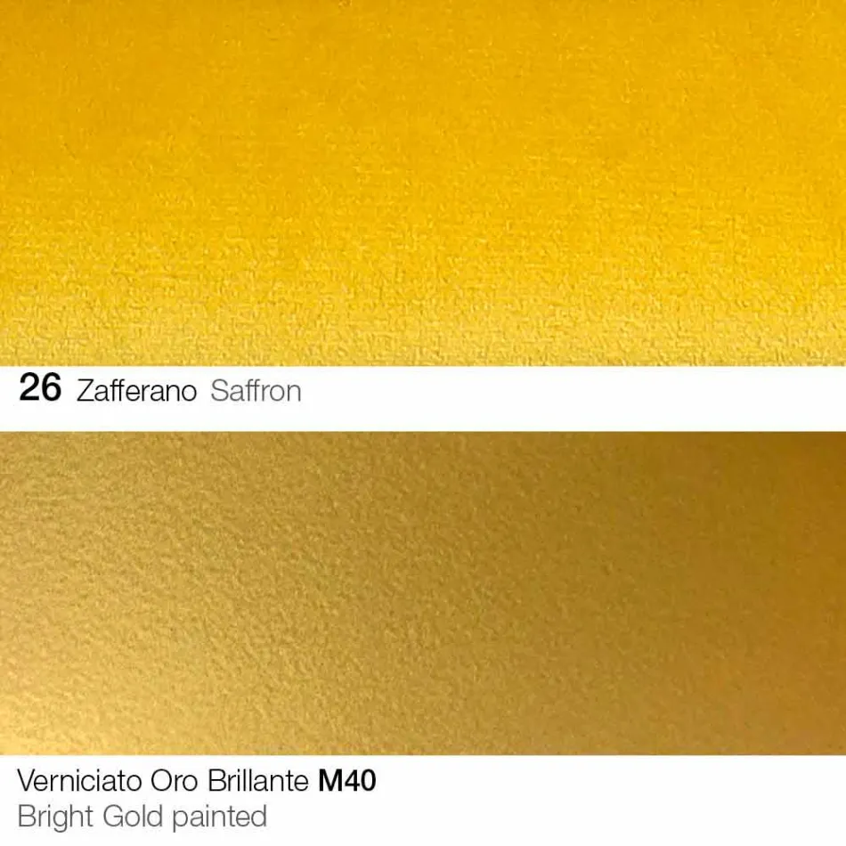 Chaise de salle à manger en tissu avec pieds dorés Made in Italy - Marchesi Viadurini