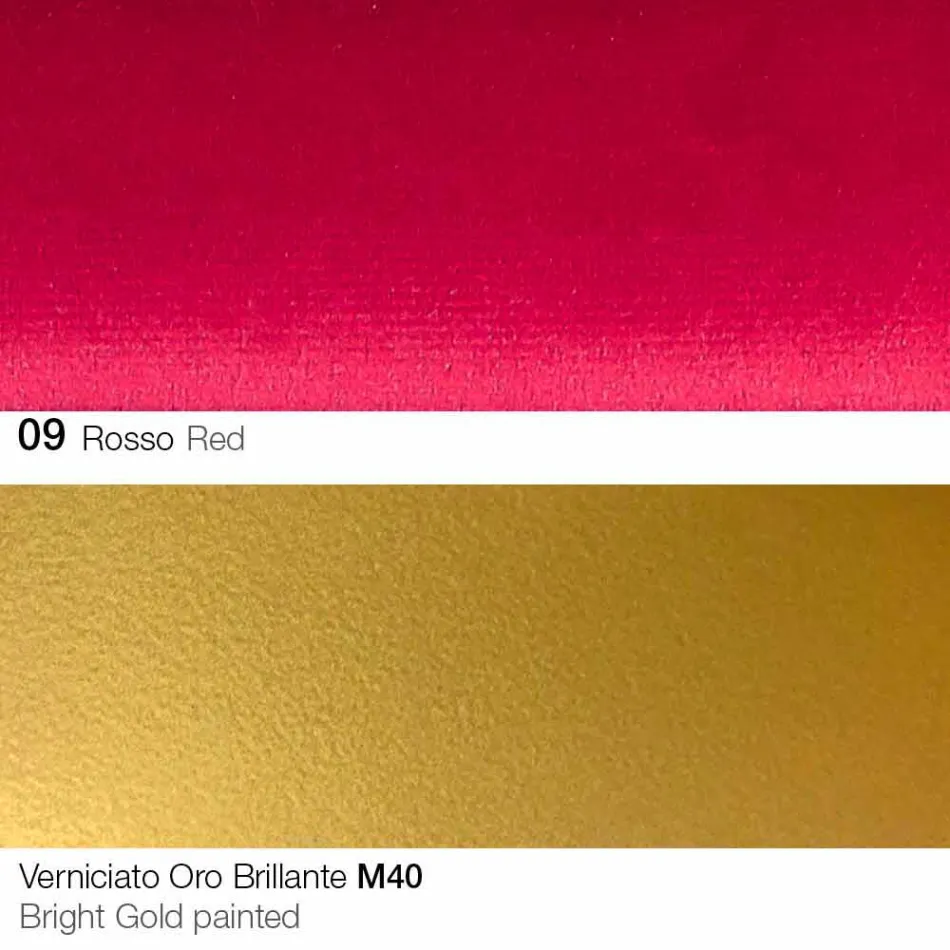 Chaise de salle à manger en tissu avec pieds dorés Made in Italy - Marchesi Viadurini