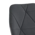 Chaise de salle à manger en tissu et métal doré 4 pièces - Smeralda Viadurini