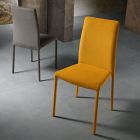 Chaise de salle à manger moderne en tissu fabriqué en Italie, Porzia Viadurini
