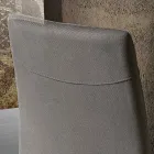 Chaise de salle à manger moderne en tissu fabriquée en Italie, Porzia Viadurini