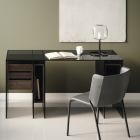 Chaise de salle à manger recouverte de cuir écaille Made in Italy - Giulia Viadurini