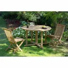 Chaise de jardin pliante en teck naturel - Yggdrasil Viadurini